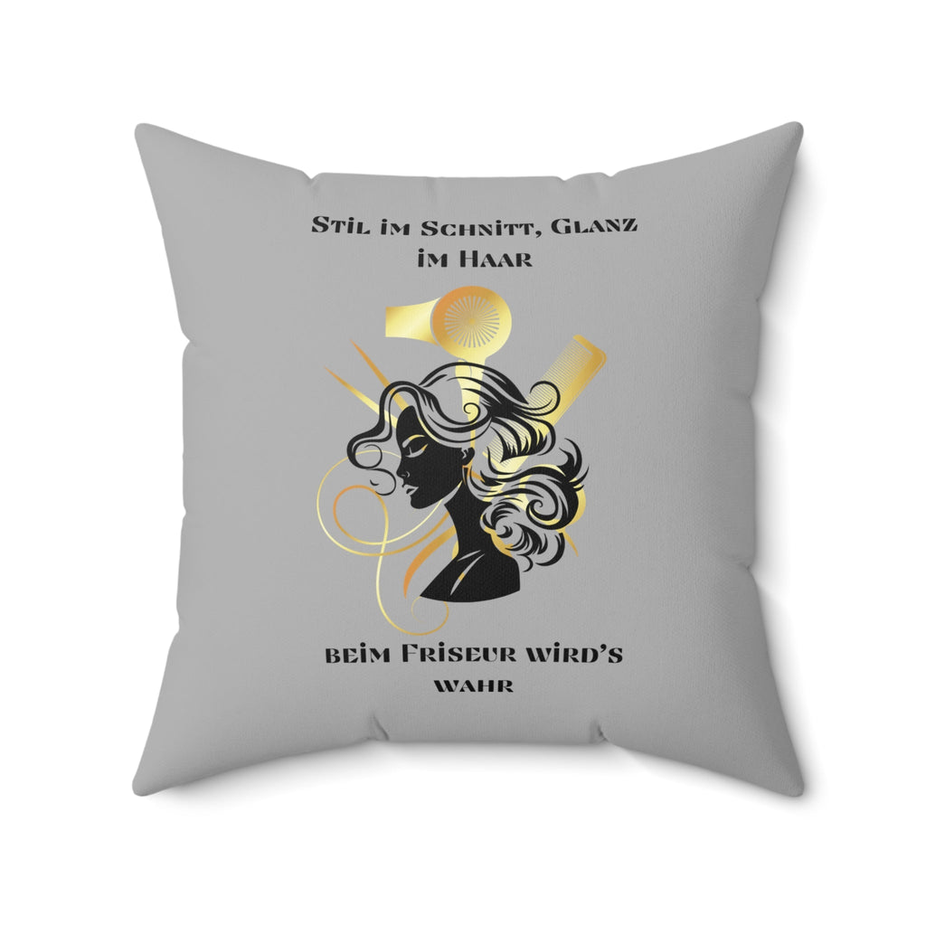 Schickes Salon Dekorkissen, stilvoller Wohnakzent, Friseurgeschenk - Familientruhe
