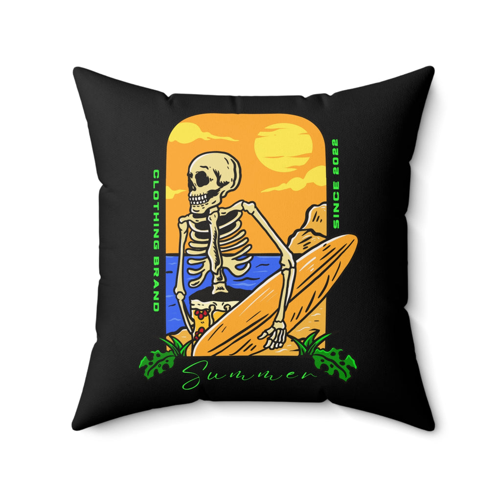 Skelettkissen mit Sommerstimmung – Stranddekor, lustiger Akzent - Familientruhe