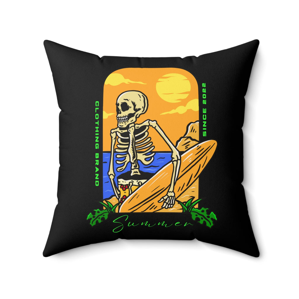 Skelettkissen mit Sommerstimmung – Stranddekor, lustiger Akzent - Familientruhe