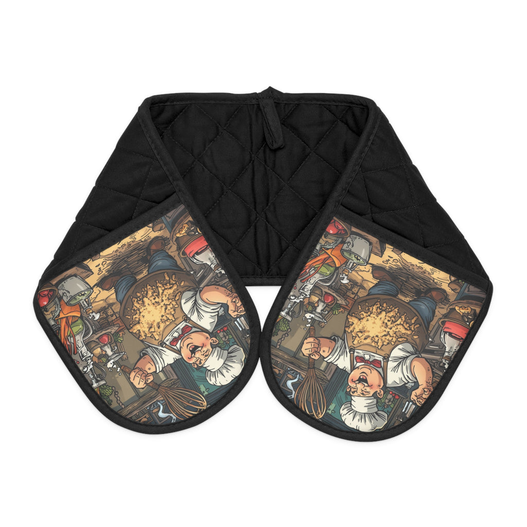 Stilvolle Ofenhandschuhe mit einzigartigem Design, Küchendekor, Geschenk - Familientruhe