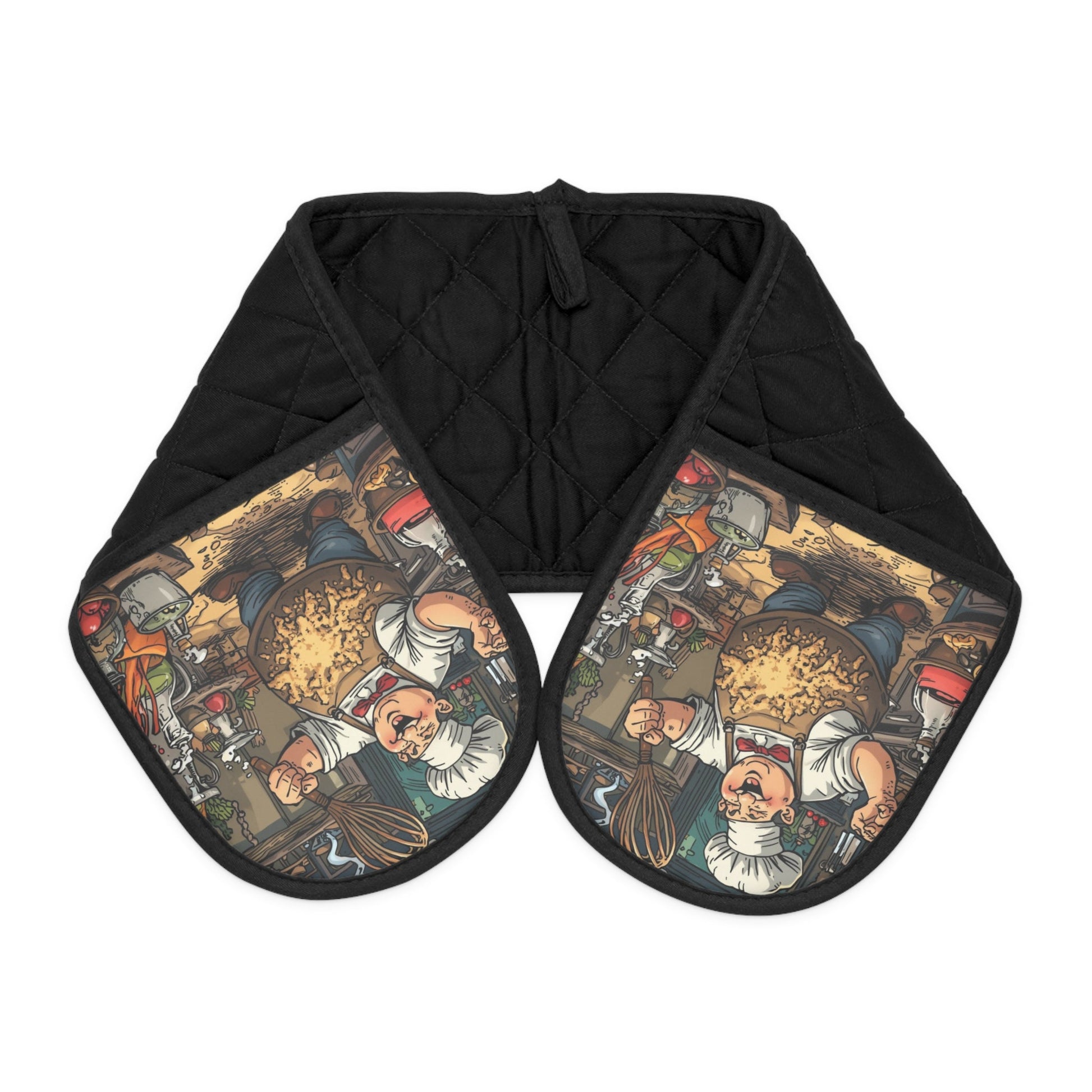 Stilvolle Ofenhandschuhe mit einzigartigem Design, Küchendekor, Geschenk - Familientruhe