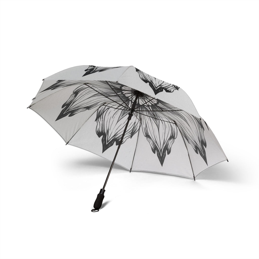 Stilvoller Regenschirm mit Blumenmuster, faltbare Regenbekleidung, perfektes Geschenk - Familientruhe