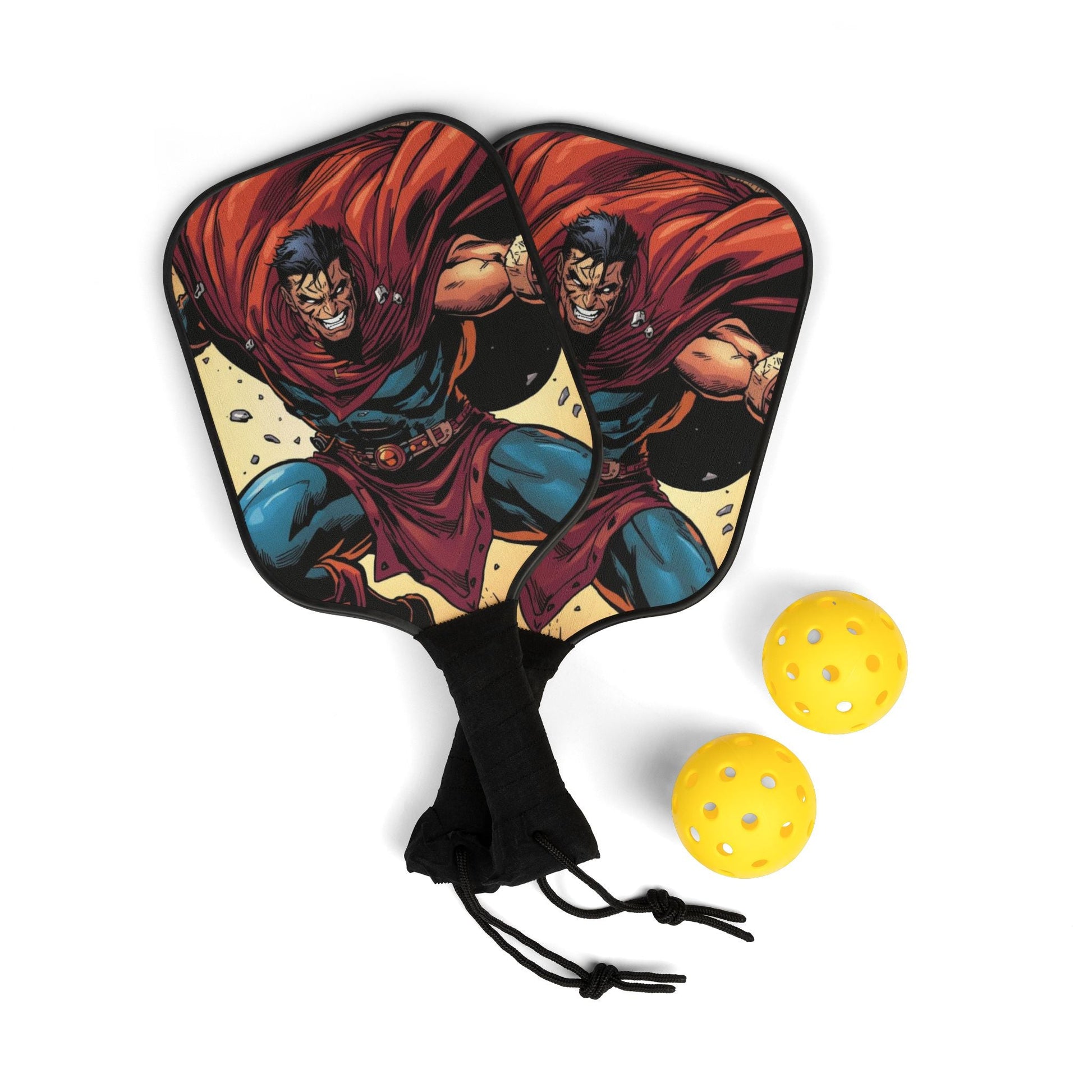 Superhelden - Pickleball - Schläger - Set, lustiges Sportgeschenk - Familientruhe