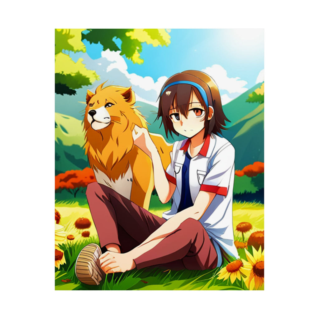 Vibrant Satin Poster Art - Anime Illustration Prints, Wall Art Dekor - Familientruhe