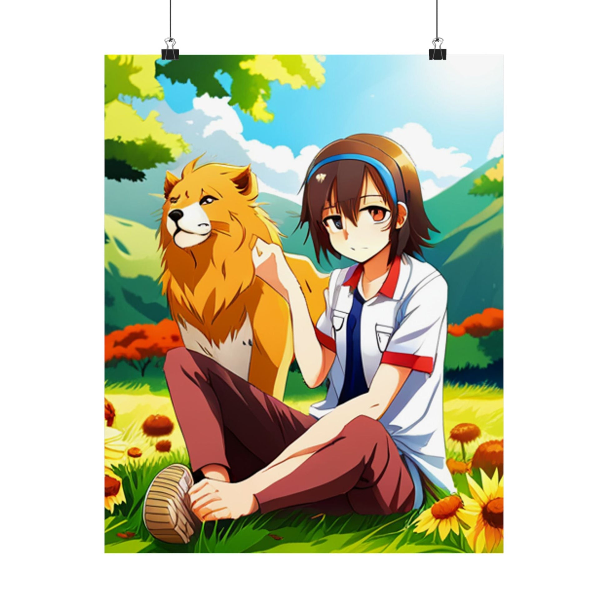 Vibrant Satin Poster Art - Anime Illustration Prints, Wall Art Dekor - Familientruhe