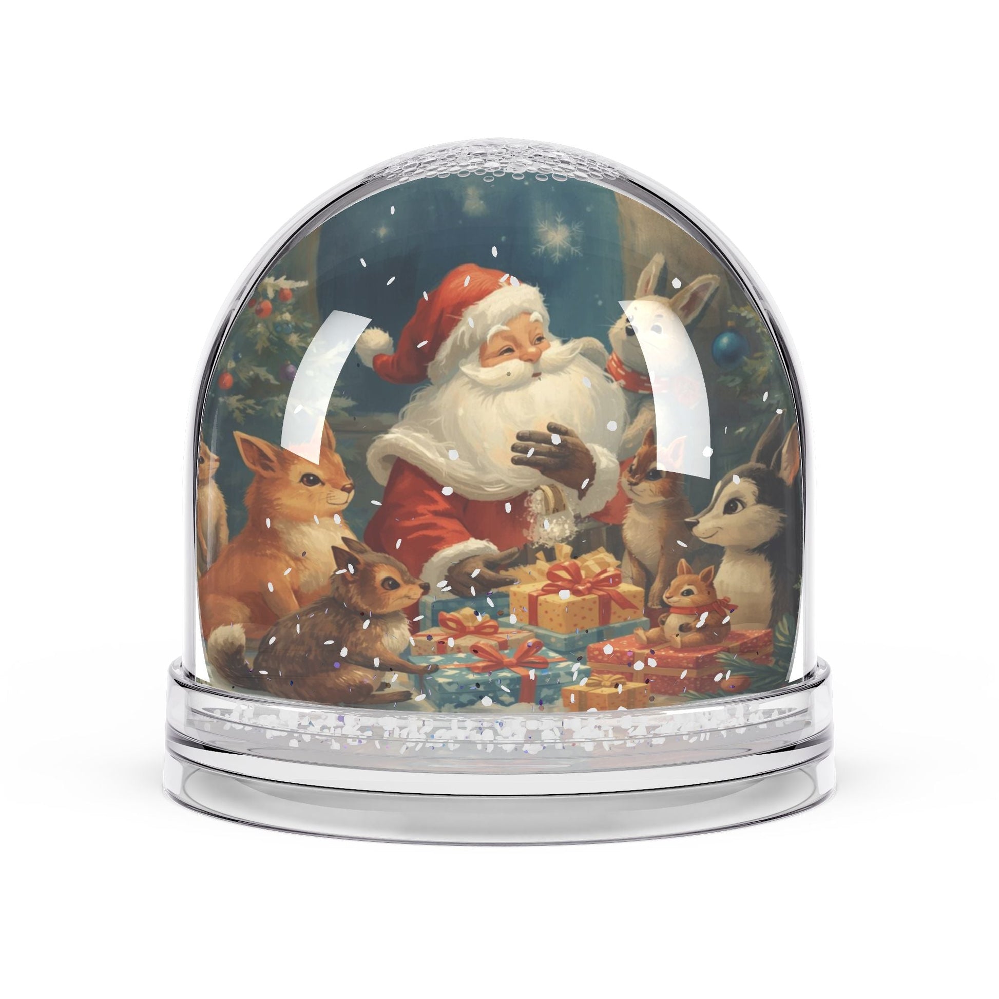 Vintage Weihnachts - Schneekugel, Weihnachtsdekoration - Familientruhe