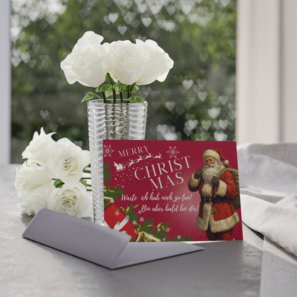 Vintage Weihnachtskarten, Zweiseitige Weihnachtsgrüße - Familientruhe