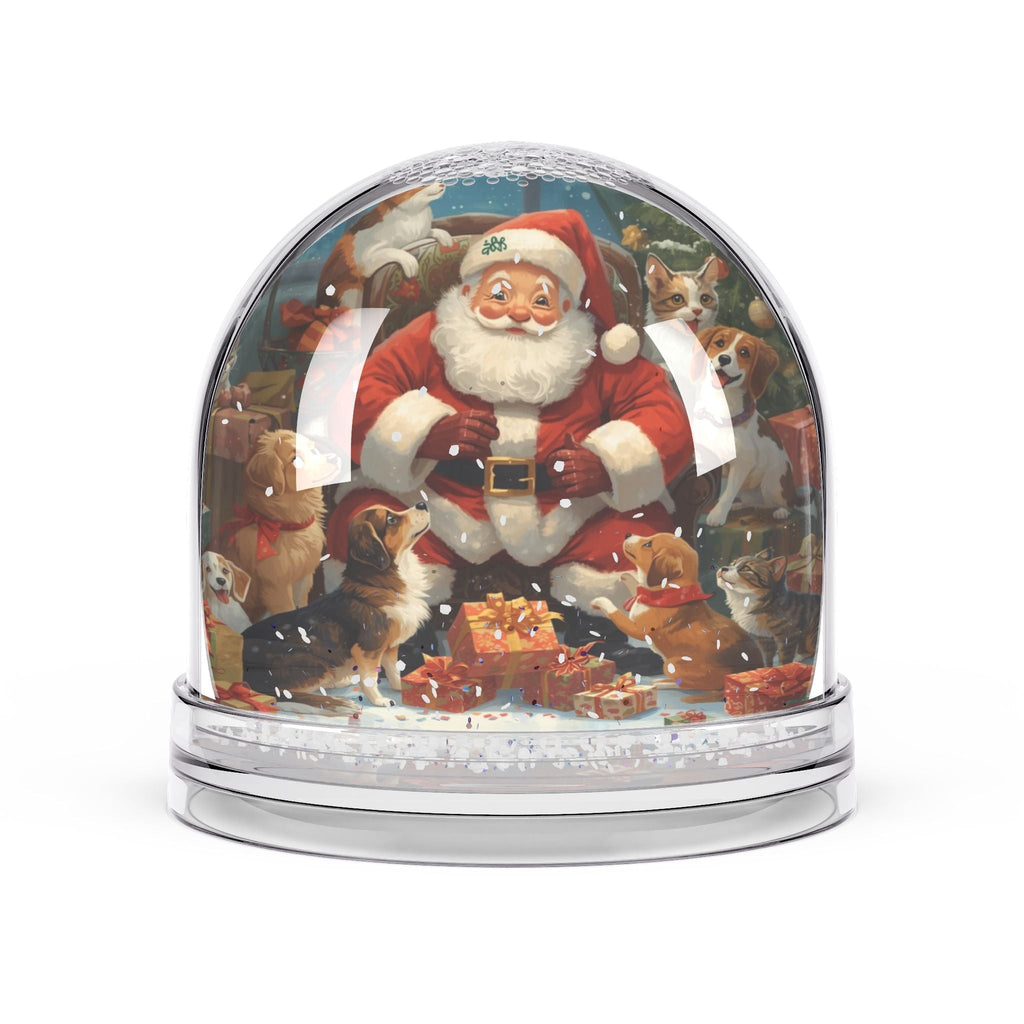 Weihnachts - Schneekugel mit Weihnachtsmann - Familientruhe