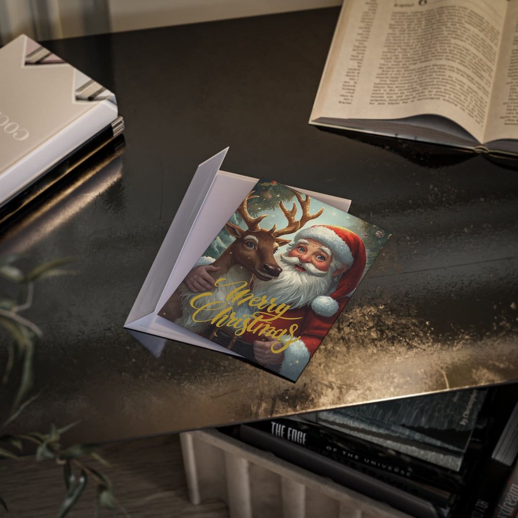 Weihnachtsgrußkarten, Festliche Weihnachtskarten - Familientruhe