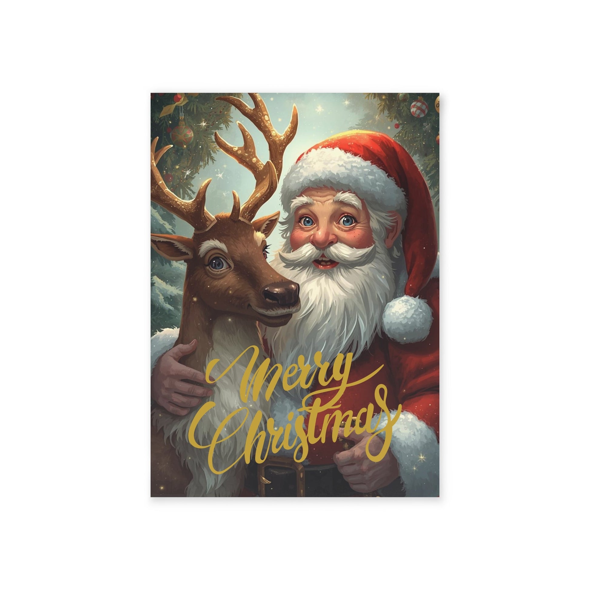 Weihnachtsgrußkarten, Festliche Weihnachtskarten - Familientruhe