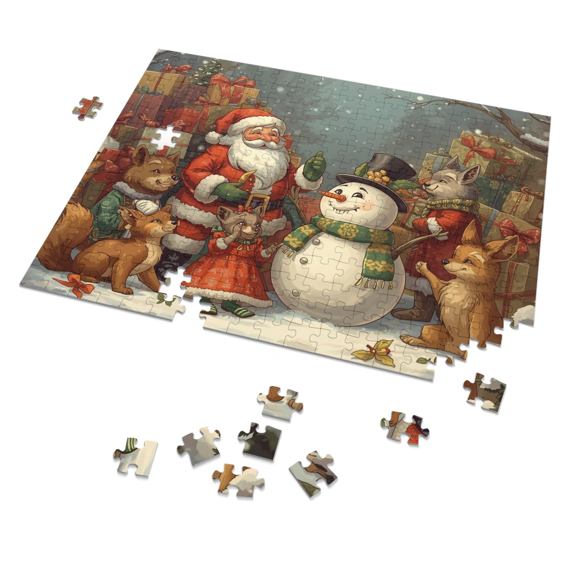 Weihnachtspuzzle mit Dose für die ganze Familie - Familientruhe