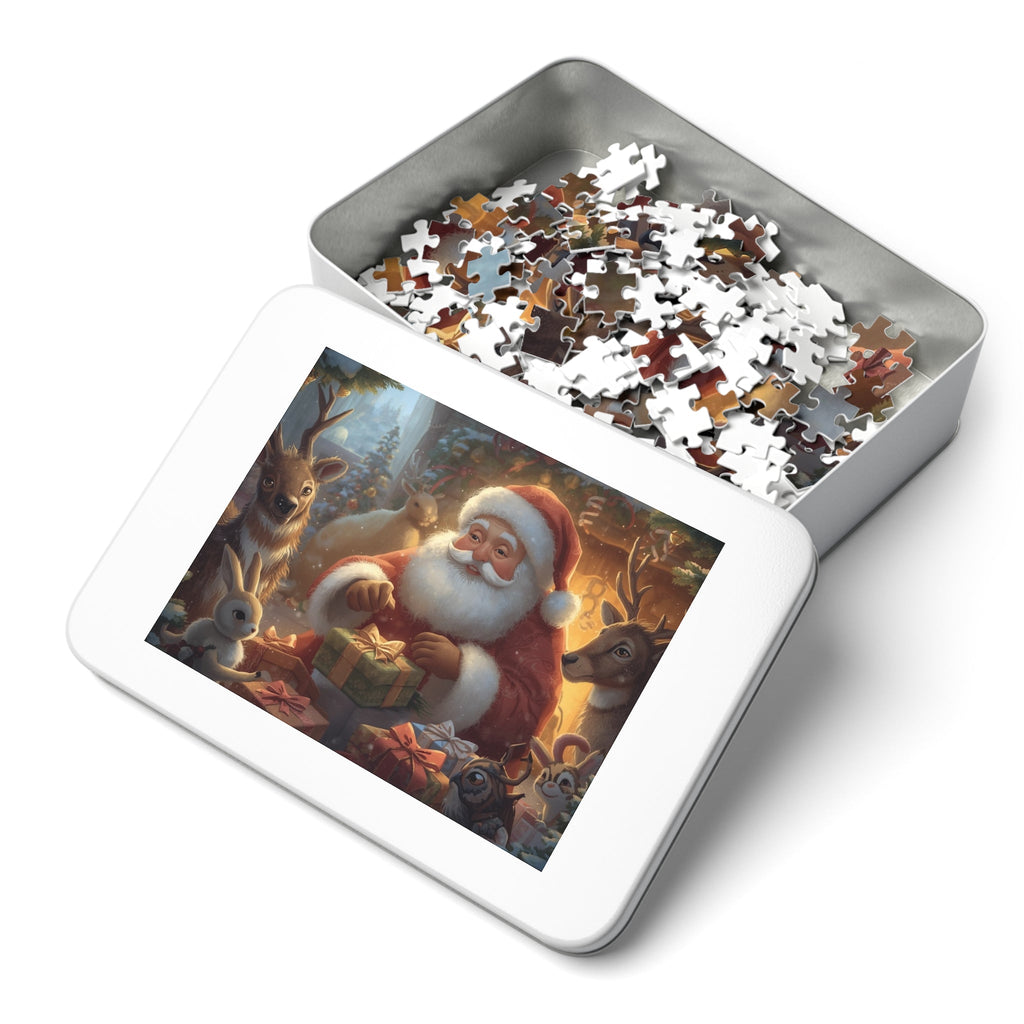 Weihnachtspuzzle mit Dose, Weihnachtsgeschenk - Familientruhe
