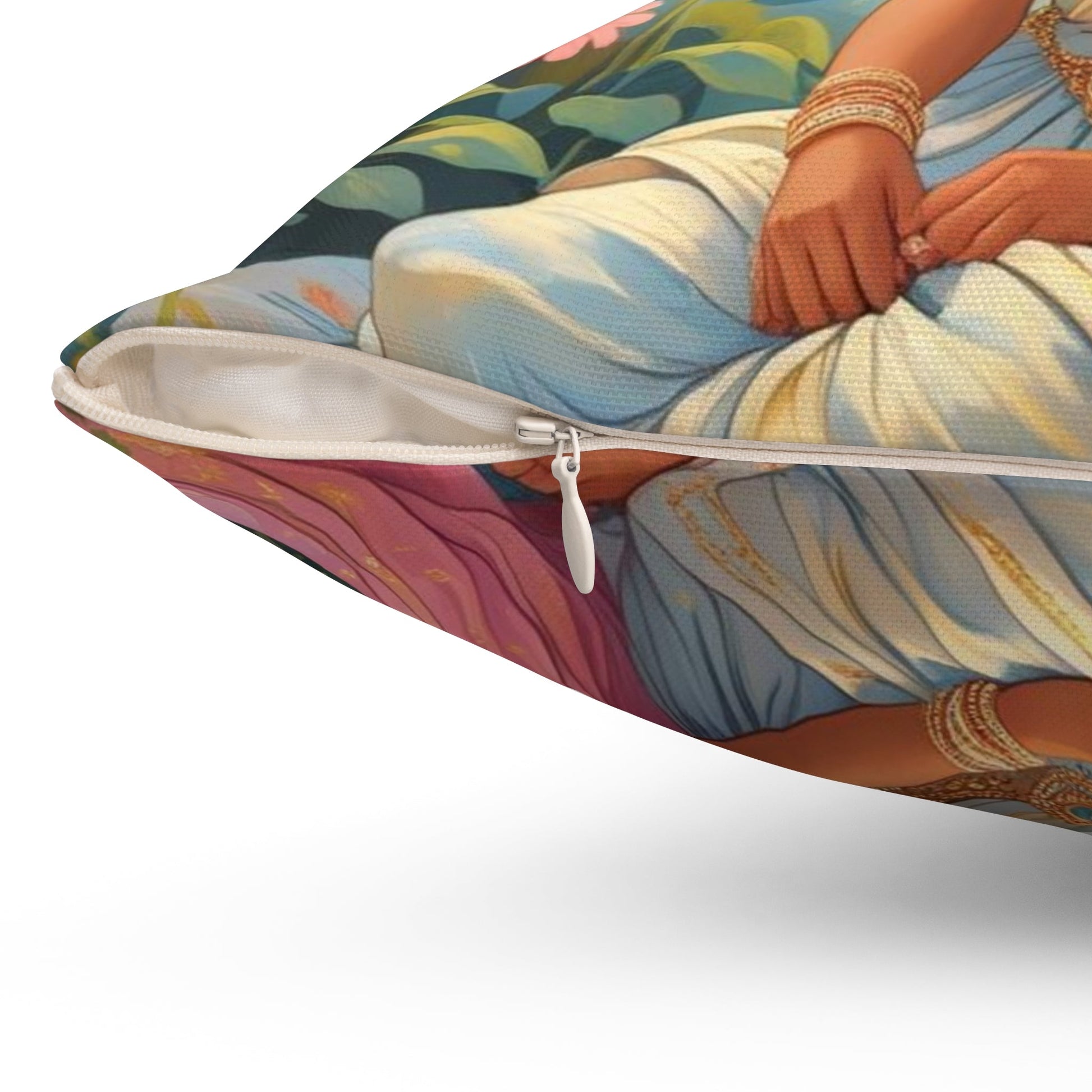 Wunderliches Dekorkissen mit bezauberndem Blumenmuster - Familientruhe