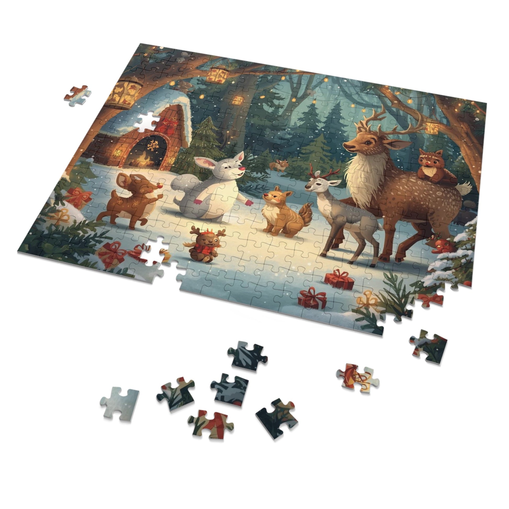 Wunderliches Wintertier - Puzzle, gemütliche Familienaktivität - Familientruhe