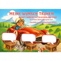 Poster für deine Wünsche mit ein rotes Auto auf einer Straße Digital