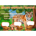 Poster für deine Wünsche-Tiger und Affe Kinder Digital Nr.2