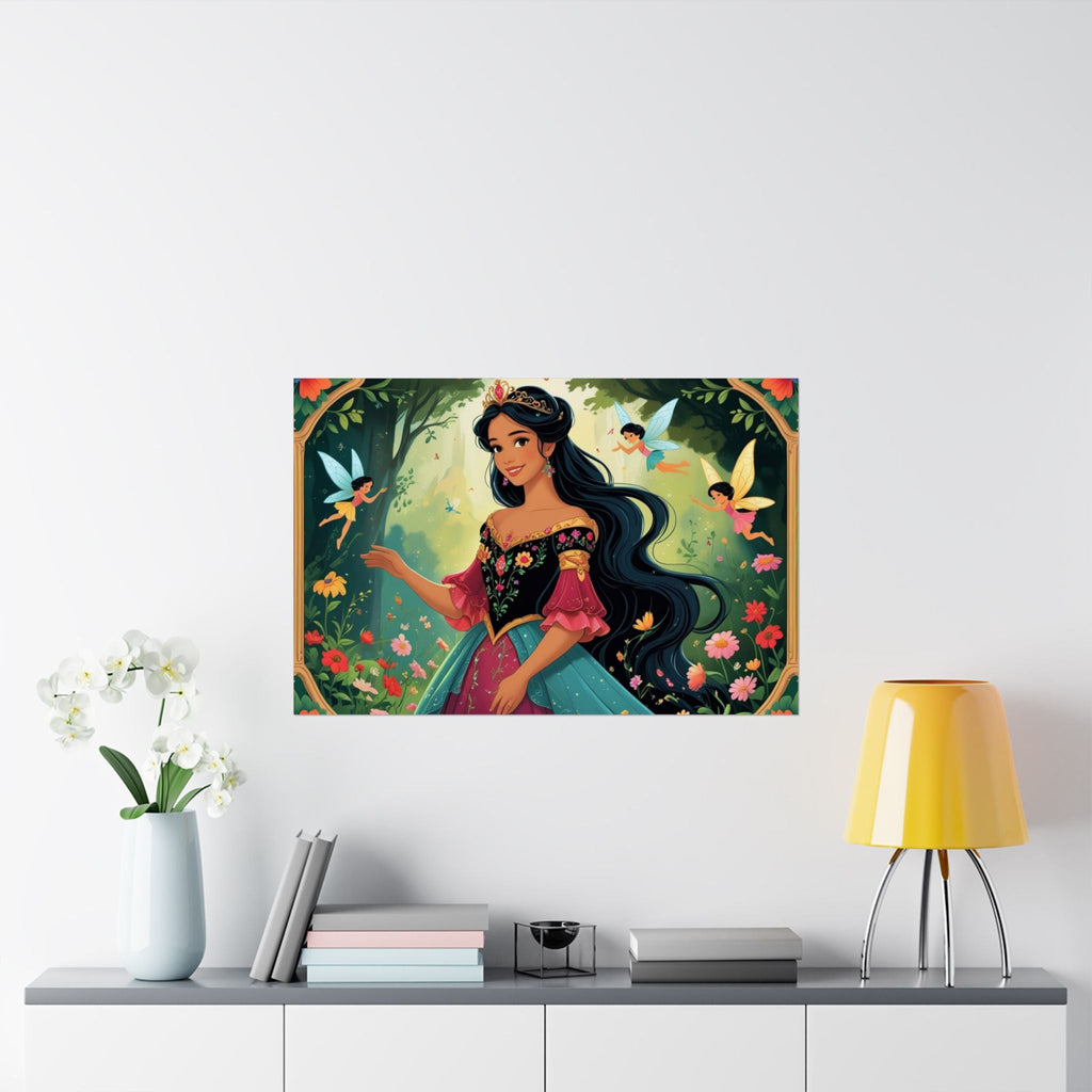 Zauberhaftes Satinposter – Zauberhafte Märchenkunst fürs Kinderzimmer - Familientruhe