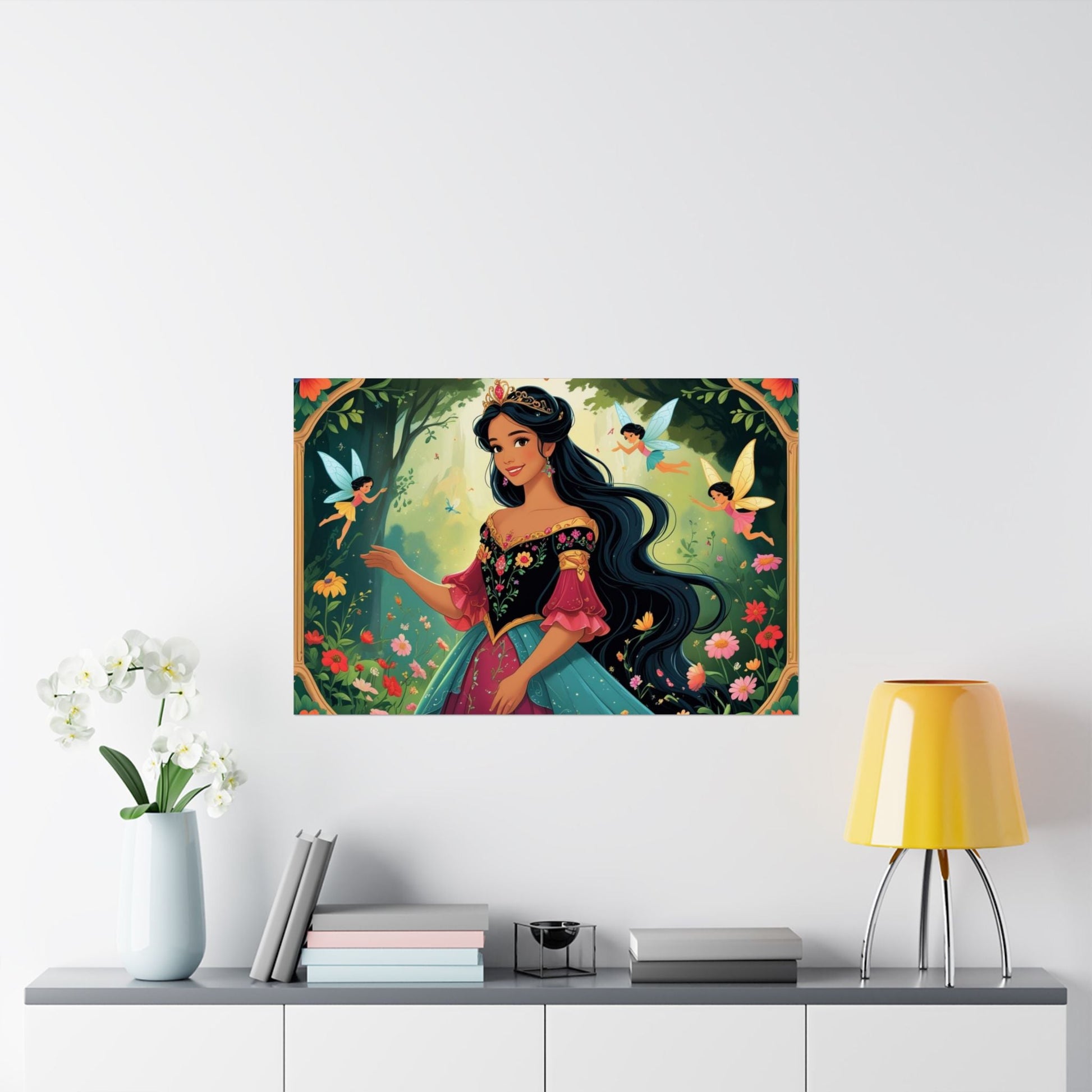 Zauberhaftes Satinposter – Zauberhafte Märchenkunst fürs Kinderzimmer - Familientruhe